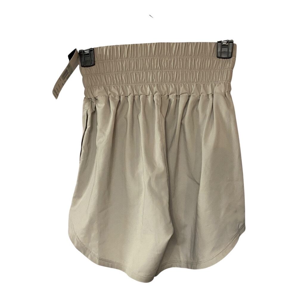 Nike Women's XS High Waist Loose Fit Training Shorts Light Gray Athletic Gym NWT - Picture 3 of 6